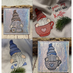 22. Dezember: Stickserie - Kaffee Gnome